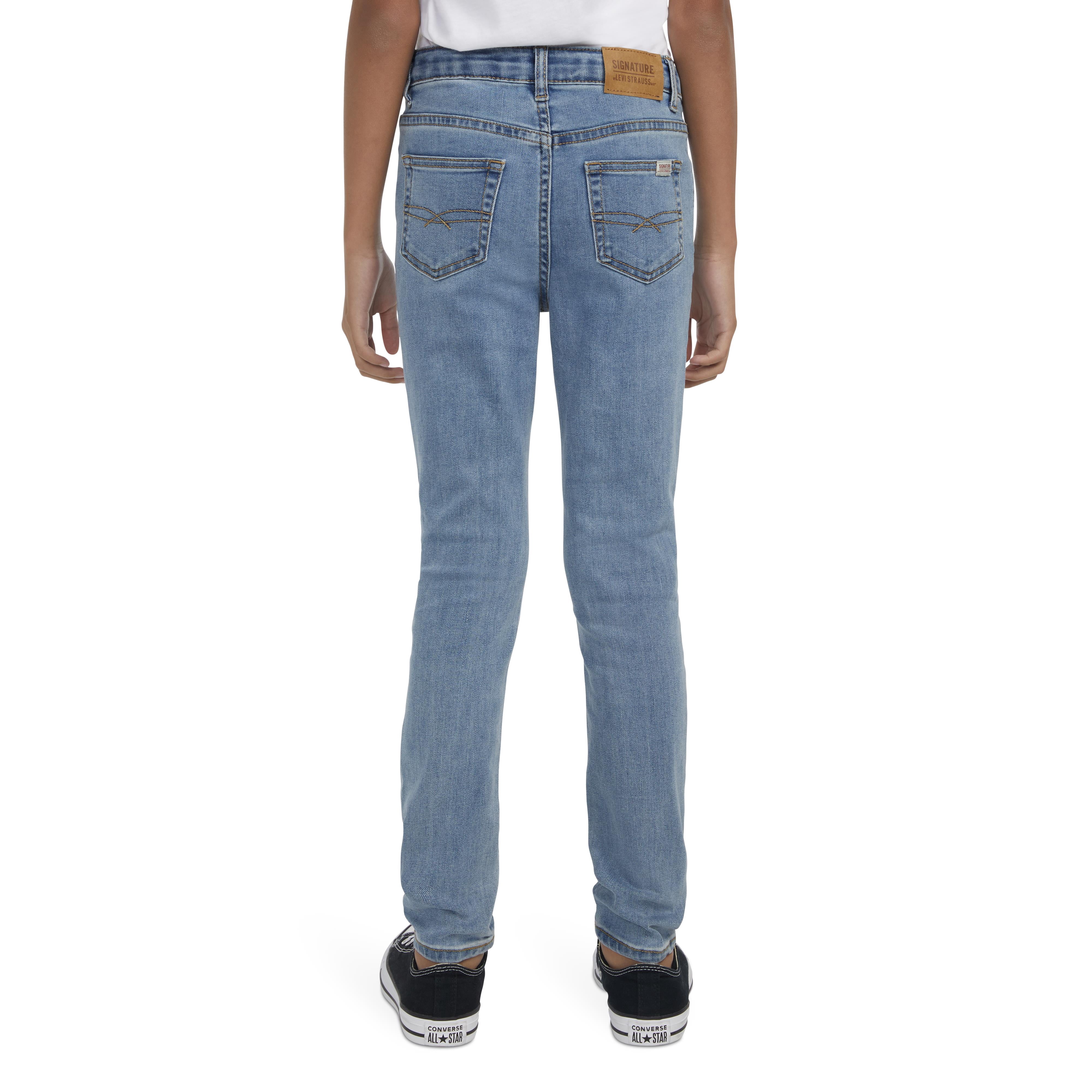 Levi Strauss Signature Girls High Rise Super Skinny Jeans, Sizes 5-18