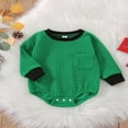 thumbnail image 4 of Baby Girl Boy Sweatshirt Bubble Romper Oversized Sweater Warm Winter Clothes, 4 of 6