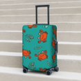 thumbnail image 2 of Lsque Colorful Crab Printed Luggage Cover, Travel Luggage Protector,Scratch and Dirt Resistant, Fits 18-32 Inch Luggage - Small, 2 of 9