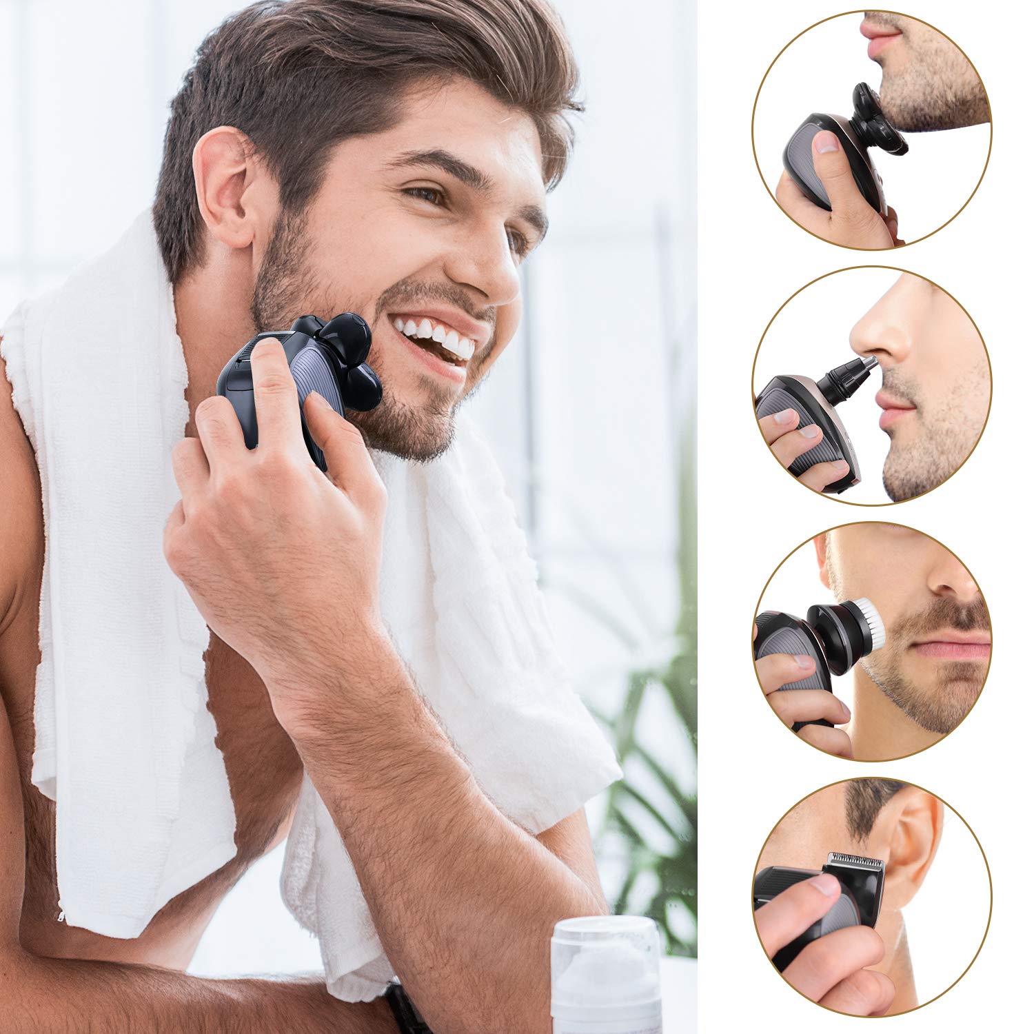 Zoevue 5-in-1 Cordless Electric Head Shaver photo 3