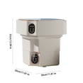 thumbnail image 3 of Zzbeans Portable Washing Machine, Foldable Mini Washer for Underwear Socks, 17L Large Capacity Compact Laundry Machine with Wash Dry Functions for Home Dorm RV Travel, 3 of 5