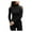 Black, variant on KDFJPTH Women Solid Color Long Sleeve Turtleneck Pullover Sweater
