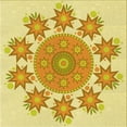 thumbnail image 1 of Ahgly Company Machine Washable Indoor Square Transitional Orange Area Rugs, 7' Square, 1 of 7