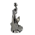 thumbnail image 2 of 14" Polished Silver Lady In Dress Bottle Holder, 2 of 6