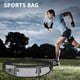 thumbnail image 5 of Cinturón deportivo para cinturón de correr | Bolsa impermeable con cremallera para hombres, mujeres | Poliéster ajustable Negro Gris Rosa | Agujero para auriculares, tira reflectante, ligero | 45 cm, 5 of 9