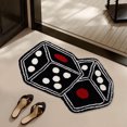 thumbnail image 3 of CASAFUN Game Dice Rugs Bedside Carpet Door Mat for Front Porch Patio,Dirt And Wear Resistants Home Entrance Floor Mat Welcome Mat,Non Slip Modern Home Decor for Hallway Bedroom Bathroom Living Room, 3 of 7