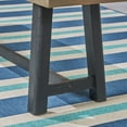 thumbnail image 4 of Noble House Baxley 6 Piece Wood Top Patio Dining Set in Gray, 4 of 13