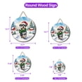 thumbnail image 5 of Hello Winter Schnauzer Frosty Morning Walk Welcome Snowy Christmas Round Wood Sign Miniature Schnauzer Dog Lover Hanging Wall Home Decor - 02018, 5 of 5