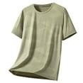 thumbnail image 2 of JXMVOJ Men's Spring Summer Breathable Moisture-Wicking Short Sleeve Casual Shirt, Round Neck Design for Outdoor Daily Activities, 2 of 3