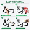 thumbnail image 5 of Garden Hose Hanger Wall Mount,Heavy Duty Metal Water Hose Reel for Outdoor Yard Garden Hose Storage, 5 of 6