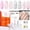 Jelly Pink, variant on modelones 32 PCS Gel Nail Polish Set, 28 Colors Spring Summer Rainbow Gel Polish with No Wipe Base Coat, Glitter & Glossy & Matte Top Coat Soak Off LED Nail Art Kit Salon at Home
