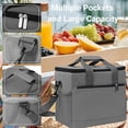 thumbnail image 2 of Jiarui Soft Cooler Bag Insulated 30 Cans Upgraded Leak-Proof Camping Black Travel Lunch Bag, 2 of 5