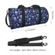 thumbnail image 2 of Fotbe Skull purple flower Bolsa Deportiva de Lona Plegable con Estampado, Bolsa de Gimnasio con Bolsillo Seco/Húmedo, Bolsa de Viaje Ultraligera de Gran Capacidad, 2 of 6