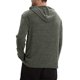 thumbnail image 2 of Blusa de manga larga con capucha para hombre, color liso, informal, con botones y cordón, sudadera con capucha de manga larga para hombre, tops de poliéster para hombre, 2 of 4