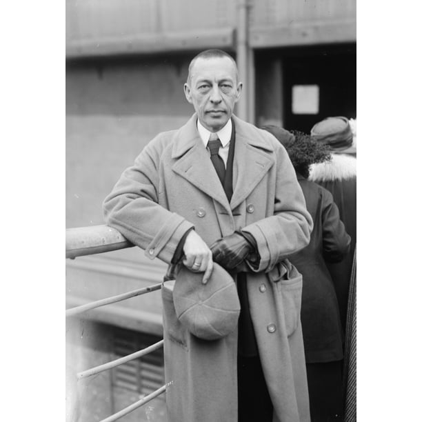 Stretched Canvas Art - Sergei Rachmaninoff /N(1873-1943). Russian