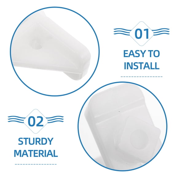 Dayesque Plastic Freezer Shelf Clips for Refrigerator and Freezer, Commercial Replacement Rack Buckles and Fridge Shelf Supports