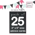 thumbnail image 2 of Cute Jungle Advice and Wishes Cards Pack of 25 Baby Shower Games Kids Birthday Time Capsule Royal Prince Theme Supplies Boys or Girls (4x6 Size) Paper Clever Party, 2 of 5