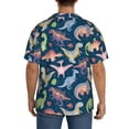 thumbnail image 3 of Kdxio Men's Hawaiian Shirt for Men Short Sleeve Shirt Dinosaur Summer Casual Holiday Beach Button Down T-Shirts, 3 of 7