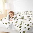 thumbnail image 4 of Feelyou Kids Christmas Queen Comforter Set, Cartoon Xmas Tree Bedding Sets, Glitter Stars Print Reversible Bedding Comforter Set, Super Cozy Room Decor,3 Pieces, 4 of 8