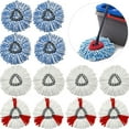 thumbnail image 1 of 4-pack swivel mop replacement head mop head refill mop head mop for floor cleaning microfiber mop head parts, 1 of 4