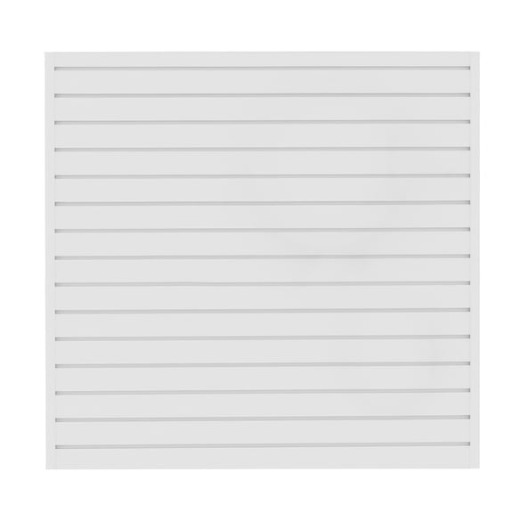 4 x 4 ft Slat Wall Paneling Garage Wall Organizer, Slatwall Panels Garage Tool Organizer Wall Mount Garage Slat Wall Storage Systems, Slat Board PVC Wall Panels Garage Storage Organization Product