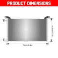 thumbnail image 2 of AC Condenser Fits 4953 for 2000-2014 Chevrolet Tahoe 1999-2013 GMC Sierra 1500, 2 of 10