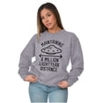 thumbnail image 4 of Funny Antisocial Social Distance UFO Sweatshirt for Men or Women Brisco Brands S, 4 of 6