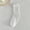 White, variant on Ynynloco Women's Ruffle Edge Ribbed Crew Socks Soft Cotton Mid Calf Socks for Casual and Sweet Style
