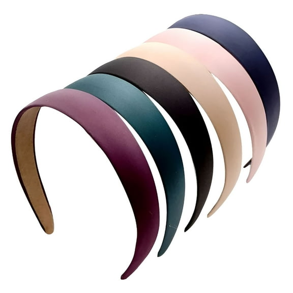 VANIDO 6pcs Wide Elastic Fashion Headbands Head Hoop Hair Accessory Headwear for Women Girls