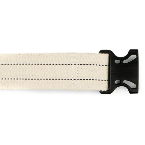 McKesson Gait Belt with Nylon Buckle - Transfer, Walking Aid - White, 60 in, 48 Ct