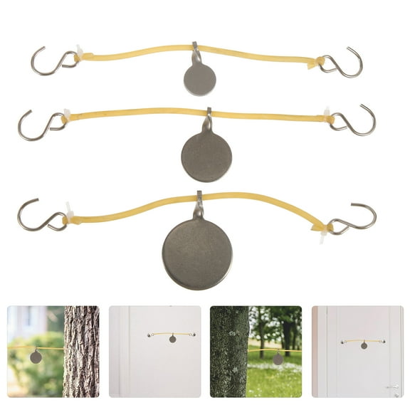 NIYANGLE 3Pieces Hanging Targets Assorted Color Stainless Steel Metal Range Targets for Use