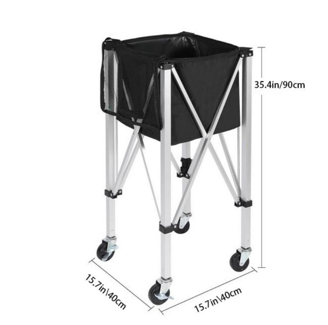 Pickleball bags  with  aluminum alloy bracket  - 180 Ball Capacity with Wheels  Suitable for serve training   tennis balls, pickles, table tennis balls, ocean balls, baseballs, badminton balls, etc