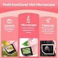 thumbnail image 3 of Microscopio para Niños, Mini Microscopio Portátil con 8 Luces LED Ajustables, Cámara de Microscopio de Bolsillo con Pantalla LCD de 2 Pulgadas, 3 of 8