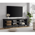 thumbnail image 2 of Farmhouse TV Stand for 75 inch TV, Black Entertainment Center with 6 Storage for Living Room, Bedroom, 70 Inch, 2 of 7