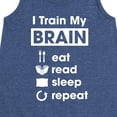 thumbnail image 3 of Instant Message - I Train My Brain - Toddler & Youth Girls A-line Dress, 3 of 6