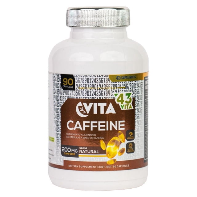 Suplemento Deportivo Caffeine 43 Vita 90 Cápsulas 200mg