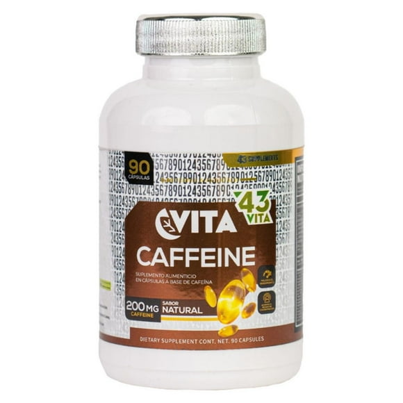 Suplemento Deportivo Caffeine 43 Vita 90 Cápsulas 200mg