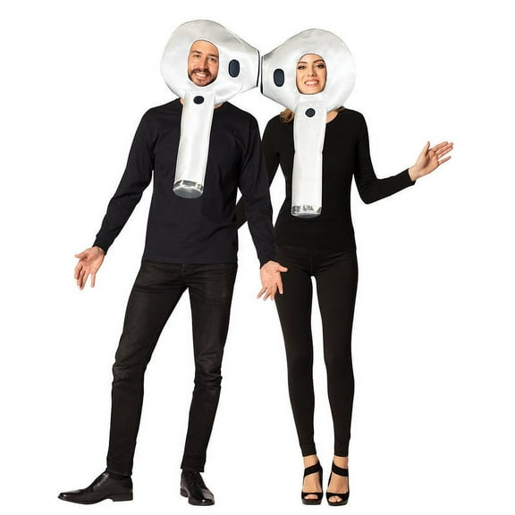 White Ear Buds Couple Halloween Costume Men's and Women's Adult One Size, by Rasta Imposta