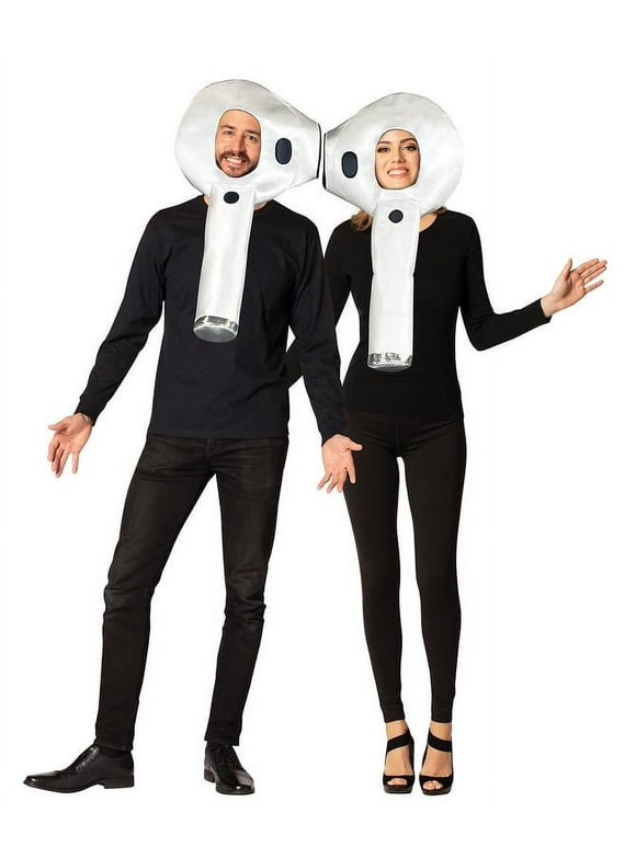 White Ear Buds Couple Halloween Costume Men's and Women's Adult One Size, by Rasta Imposta