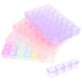 thumbnail image 1 of 4Pcs Desktop Headgear Organizer Independent Grid Makeup Box Bathroom Organizer Clear Makeup Holder, 1 of 8