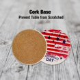 thumbnail image 3 of Pour Boissons, Ensemble de 8 Drapeau USA avec Support, Céramique Absorbante avec Base en Liège pour Protection de Table, Adapté pour Tasses, Table en Bois, Bar, 3 of 7