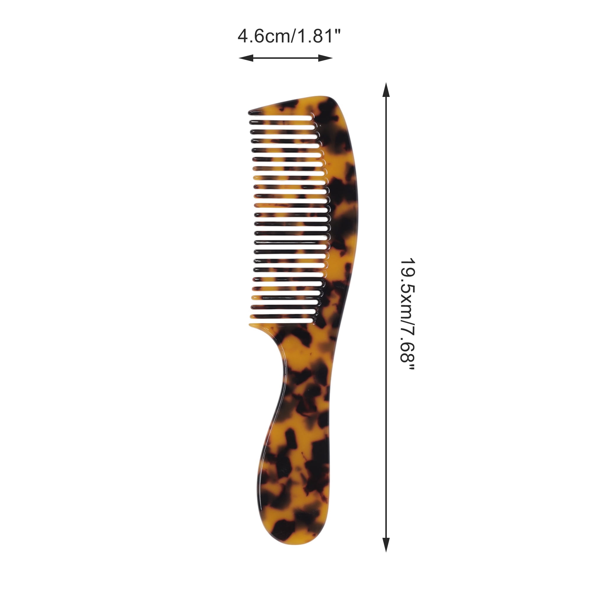 Unique Bargains 1 Piece Women Durable Hair Straightening Comb for Curly Hair Dark Brown