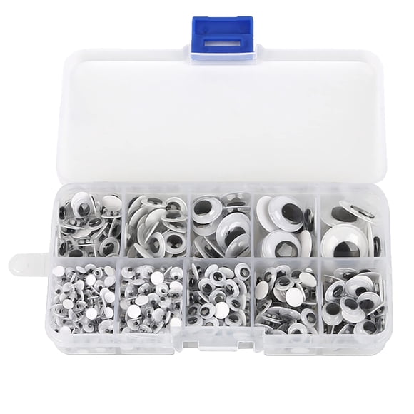 Ojos autoadhesivos Buylorco de Wiggle Eyes, 4 mm a 18 mm, 750 unidades