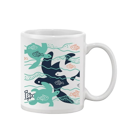 Sea Turtle Colorful Art Mug - Image by Shutterstock,