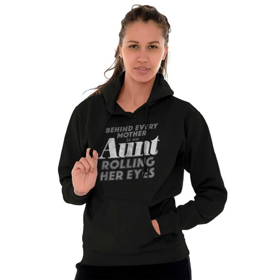 Cute Funny Favorite Cool Auntie Aunt Women Plus Size Graphic Pullover Hoodie Brisco Brands 2X