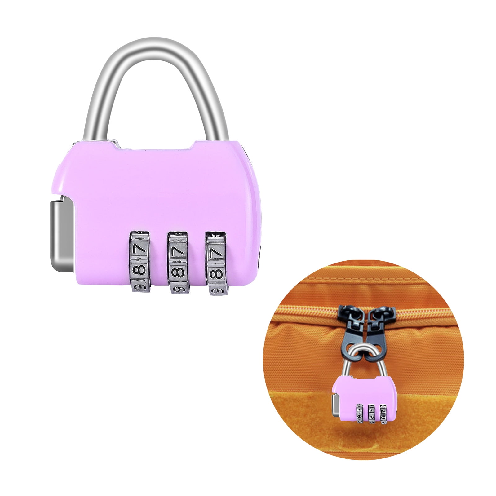 Xrlwood Mini Metal 3 Digits Number Password Luggage Combination Lock Padlock DE 