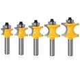 thumbnail image 1 of 5 uds 8mm Tige semi-redondo Bullnose Router Bit Fraise Bois Cup rayón 3/8 ", 5/16", 1/4 ", 3/16", 1/8, herramienta para carpintería Hy, 1 of 5