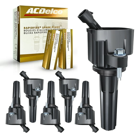 UF497 Ignition Coils & AcDelco Spark Plugs for Buick Chevrolet GMC 4.2L