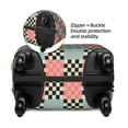 thumbnail image 4 of Lsque Colorful Checkered Printed Luggage Cover, Travel Luggage Protector,Scratch and Dirt Resistant, Fits 18-32 Inch Luggage - X-Large, 4 of 9