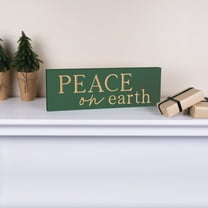 Peace On Earth Wood Block Décor